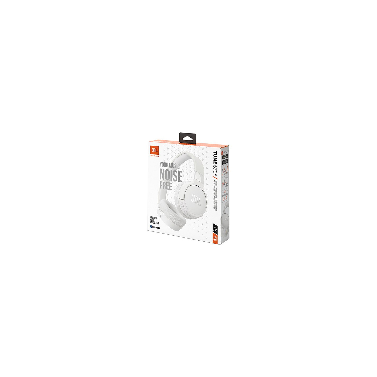 JBL Tune 670NC noice cancelling wireless Bluetooth On-Ear Kopfhörer white — Buy in Cyprus with Fast Delivery