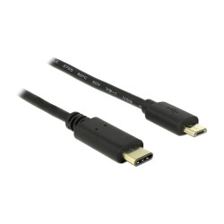 USB2.0 USB Type-C 2.0 Stecker to USB 2.0 Typ Micro-B Stecker 2.0 m schwarz Delock — Buy in Cyprus with Fast Delivery