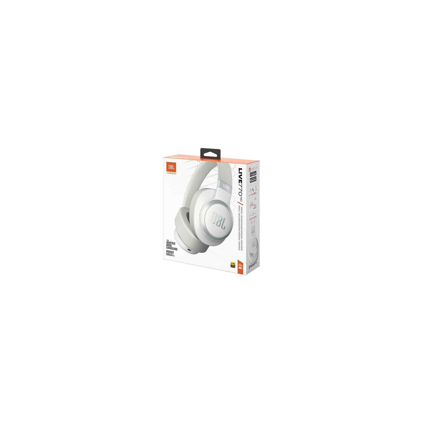 JBL LIVE 770 NC Wireless Bluetooth Over-Ear Kopfhörer white — Buy in Cyprus with Fast Delivery