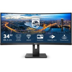Buy Philips 345B1C/00 - 34" Curved UWQHD (3440x1440) VA Monitor, 1500R, 100Hz, 4... in Cyprus, Nicosia, Limassol, Larnaka, Pafos