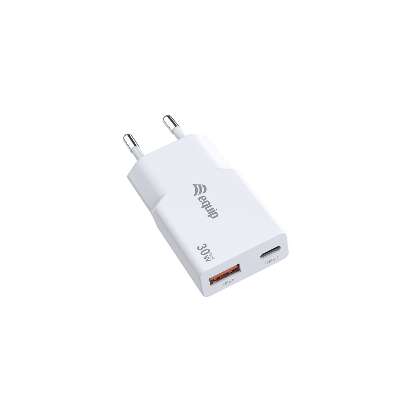 Equip Ladegerät 2Port USB-C PD3.0 USB-A GaN Slim 30W weiß — Buy in Cyprus with Fast Delivery