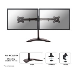 Neomounts Full-Motion-Tischhalterung für 10-27' Bildschirme 16KG NM-D335DBLACK Black — Buy in Cyprus with Fast Delivery