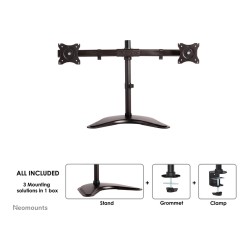 Neomounts Full-Motion-Tischhalterung für 10-27' Bildschirme 16KG NM-D335DBLACK Black — Buy in Cyprus with Fast Delivery