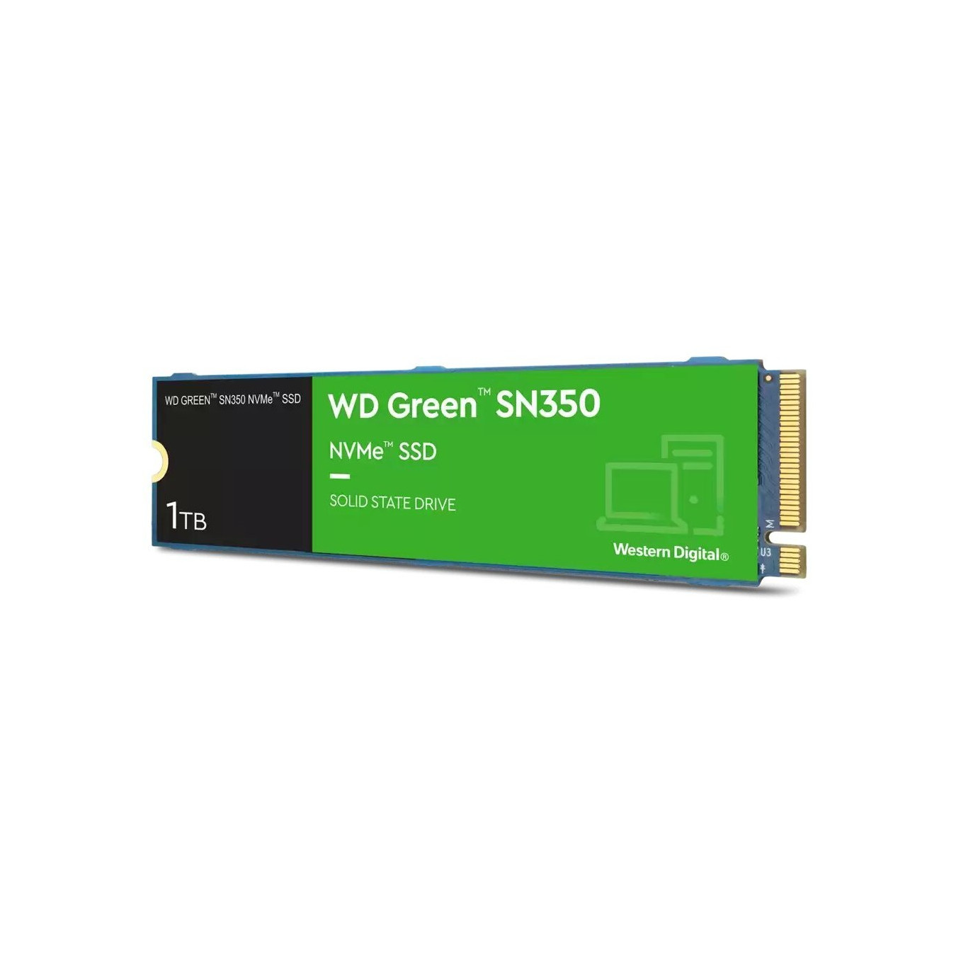 WD Green SN350 M.2 2280 NVMe SSD - WDS100T3G0C - 1TB, PCIe Gen3 x4, 3200 MB/s Read, QLC — Buy in Cyprus with Fast Delivery