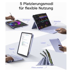 inateck Keyboard iPad 11' iPad Air 4 5Gen.Com. QWERTZ purple — Buy in Cyprus with Fast Delivery