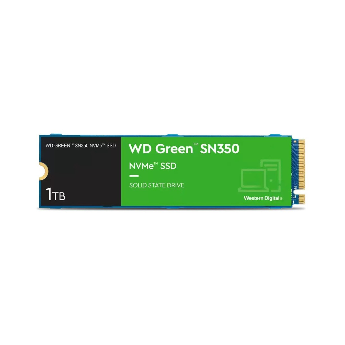 WD Green SN350 M.2 2280 NVMe SSD - WDS100T3G0C - 1TB, PCIe Gen3 x4, 3200 MB/s Read, QLC — Buy in Cyprus with Fast Delivery