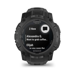 Garmin Instinct® 3 Solar Tactical Edition 50mm black mit Silikon-Wechselarmband 26 mm black