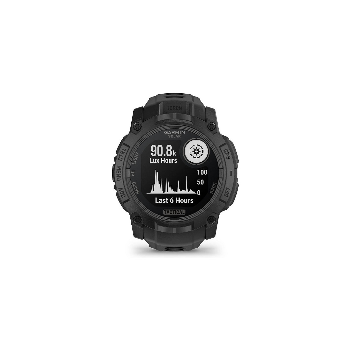 Garmin Instinct® 3 Solar Tactical Edition 50mm black mit Silikon-Wechselarmband 26 mm black