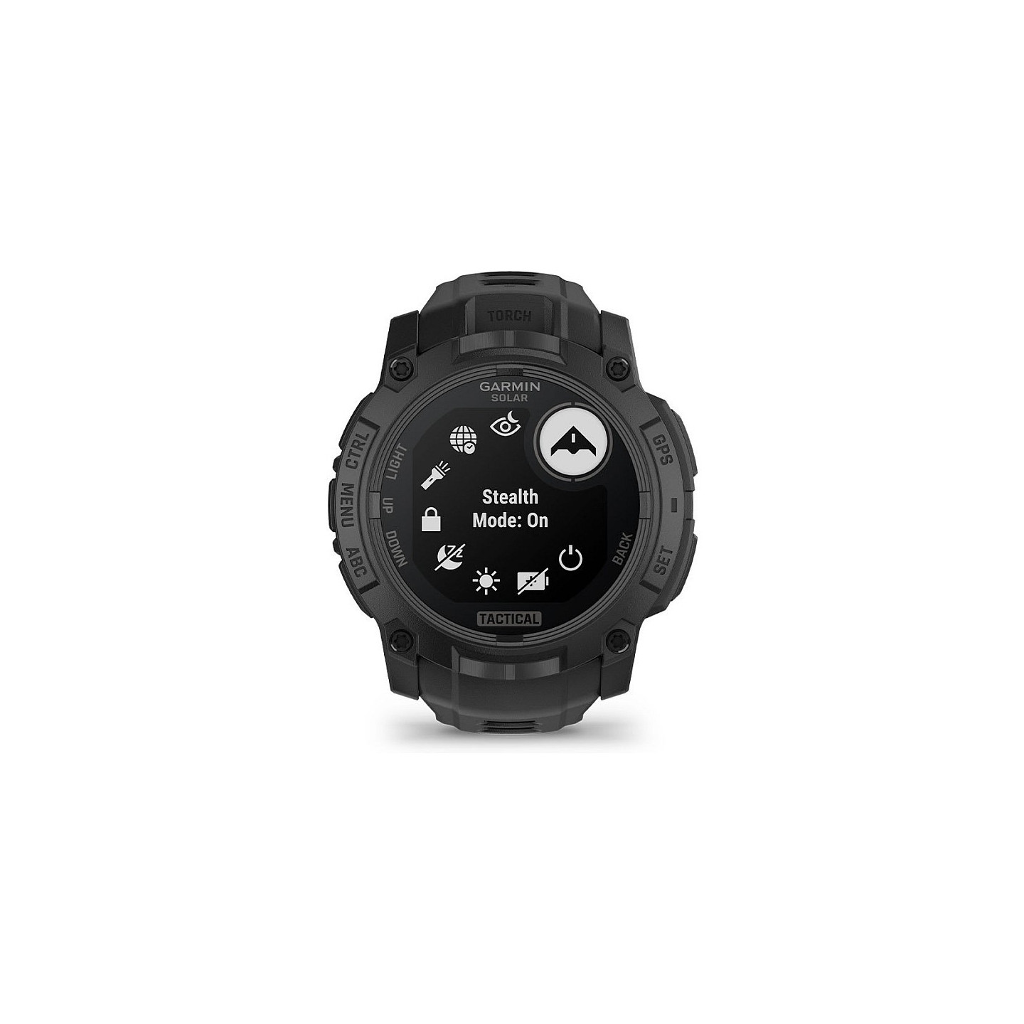 Garmin Instinct® 3 Solar Tactical Edition 50mm black mit Silikon-Wechselarmband 26 mm black