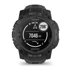 Garmin Instinct® 3 Solar Tactical Edition 50mm black mit Silikon-Wechselarmband 26 mm black