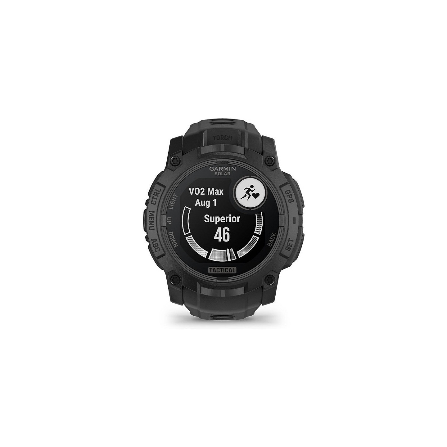 Garmin Instinct® 3 Solar Tactical Edition 50mm black mit Silikon-Wechselarmband 26 mm black