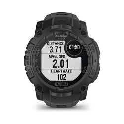 Garmin Instinct® 3 Solar Tactical Edition 50mm black mit Silikon-Wechselarmband 26 mm black