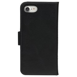 dbramante1928 Lynge - Flip-Hlle fr Mobiltelefon - genarbtes Leder - Schwarz - fr Apple iPhone 6. 6s. 7. 8. SE (2. Gen)