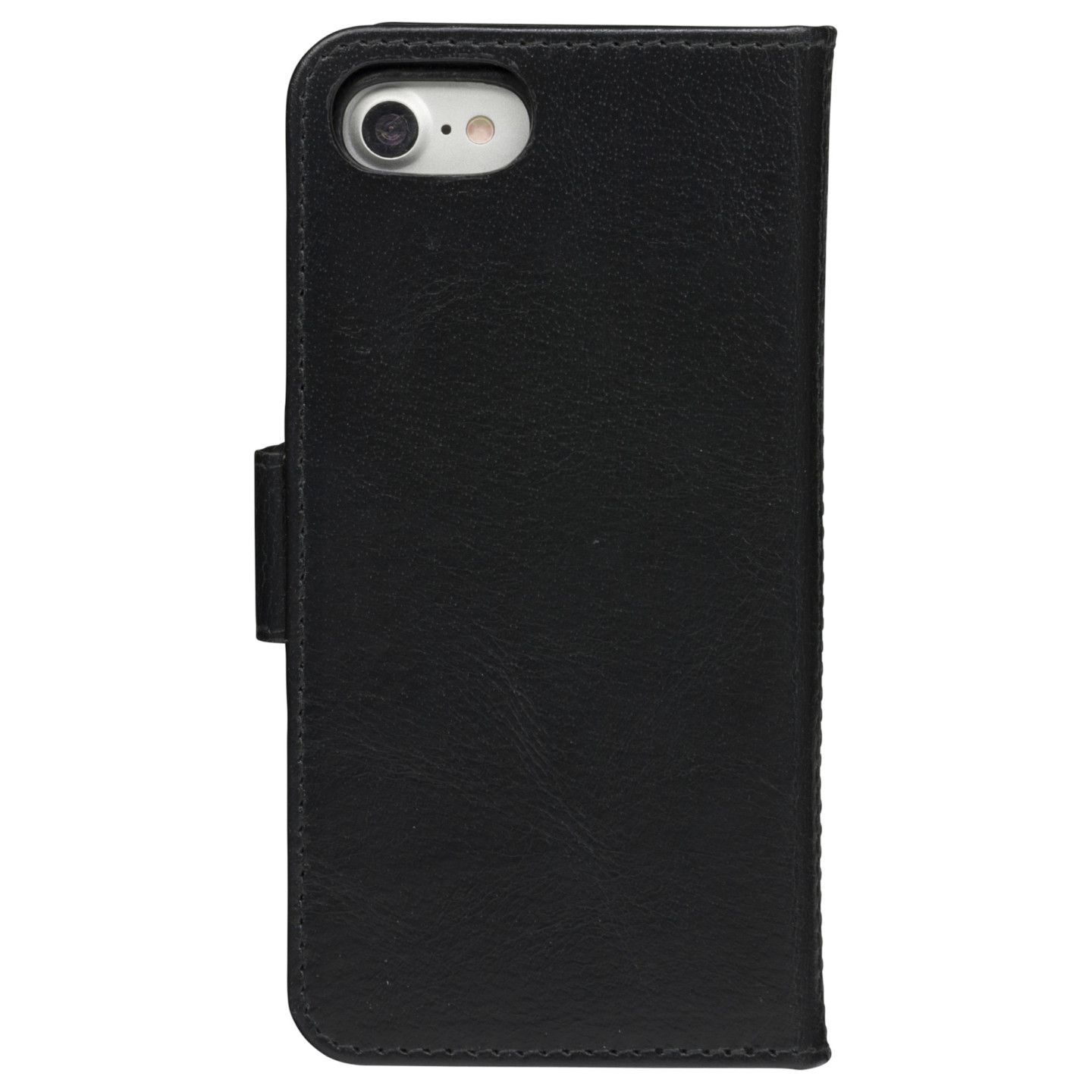 dbramante1928 Lynge - Flip-Hlle fr Mobiltelefon - genarbtes Leder - Schwarz - fr Apple iPhone 6. 6s. 7. 8. SE (2. Gen)
