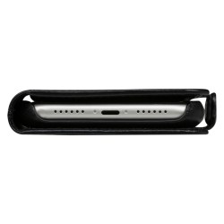 dbramante1928 Lynge - Flip-Hlle fr Mobiltelefon - genarbtes Leder - Schwarz - fr Apple iPhone 6. 6s. 7. 8. SE (2. Gen)