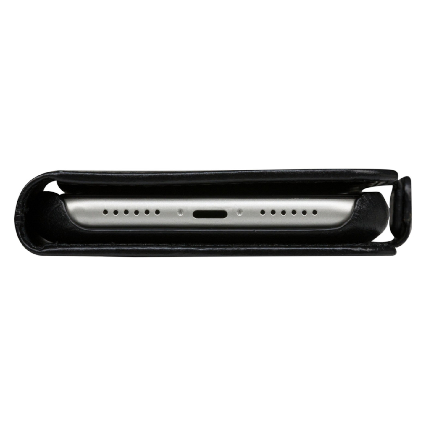 dbramante1928 Lynge - Flip-Hlle fr Mobiltelefon - genarbtes Leder - Schwarz - fr Apple iPhone 6. 6s. 7. 8. SE (2. Gen)