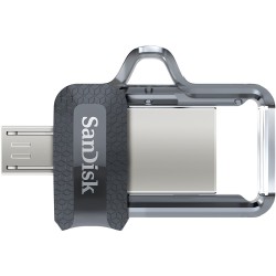 Buy SanDisk Ultra Dual USB 3.2 Gen1 64GB - Black/Silver - USB-A & Micro-USB, 150... in Cyprus, Nicosia, Limassol, Larnaka, Pafos