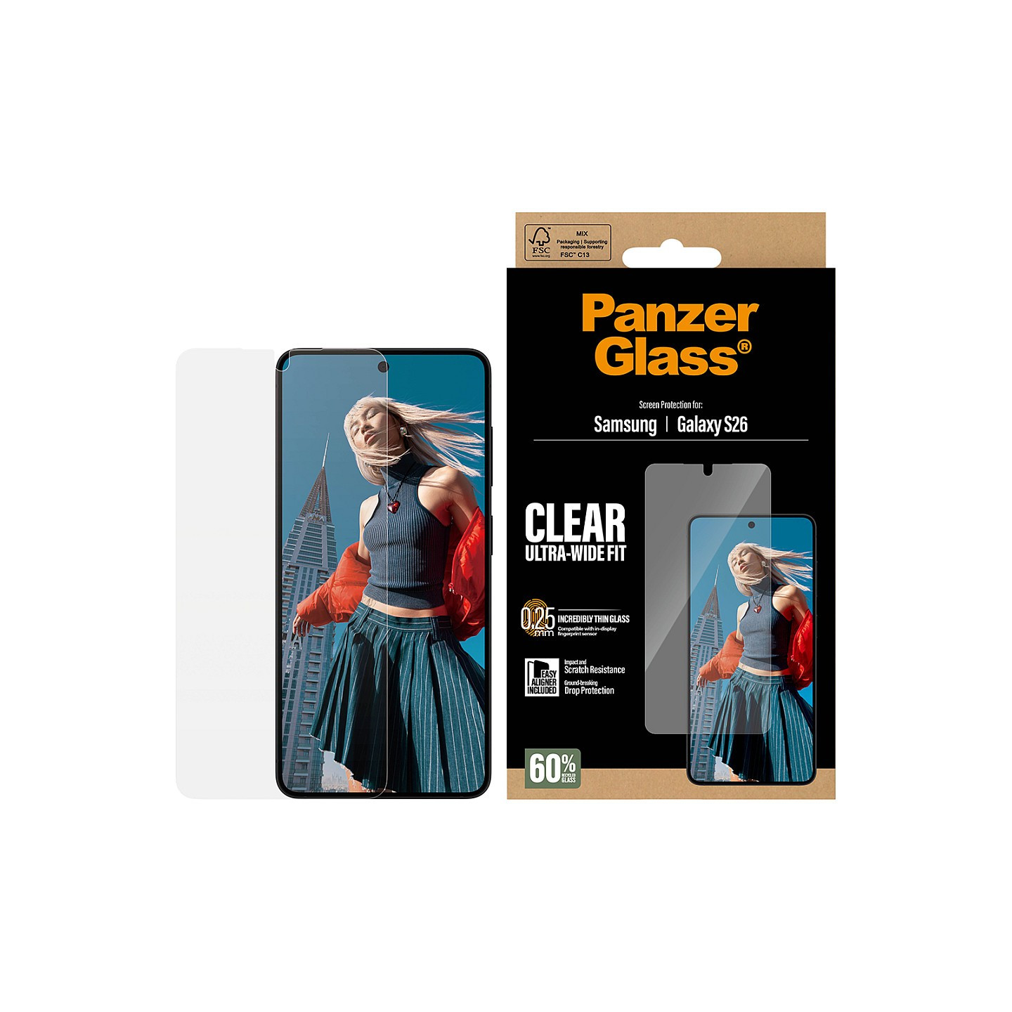 PanzerGlass Screen Protector Samsung Galaxy S26 EasyAligner — Buy in Cyprus with Fast Delivery