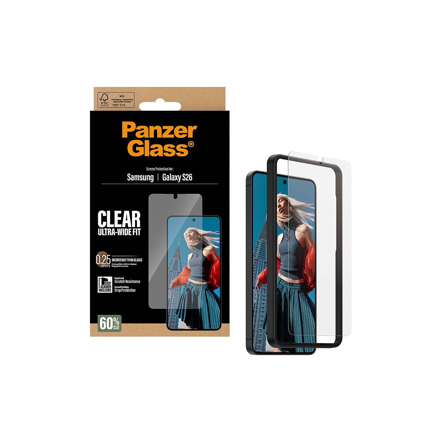 PanzerGlass Screen Protector Samsung Galaxy S26 EasyAligner — Buy in Cyprus with Fast Delivery