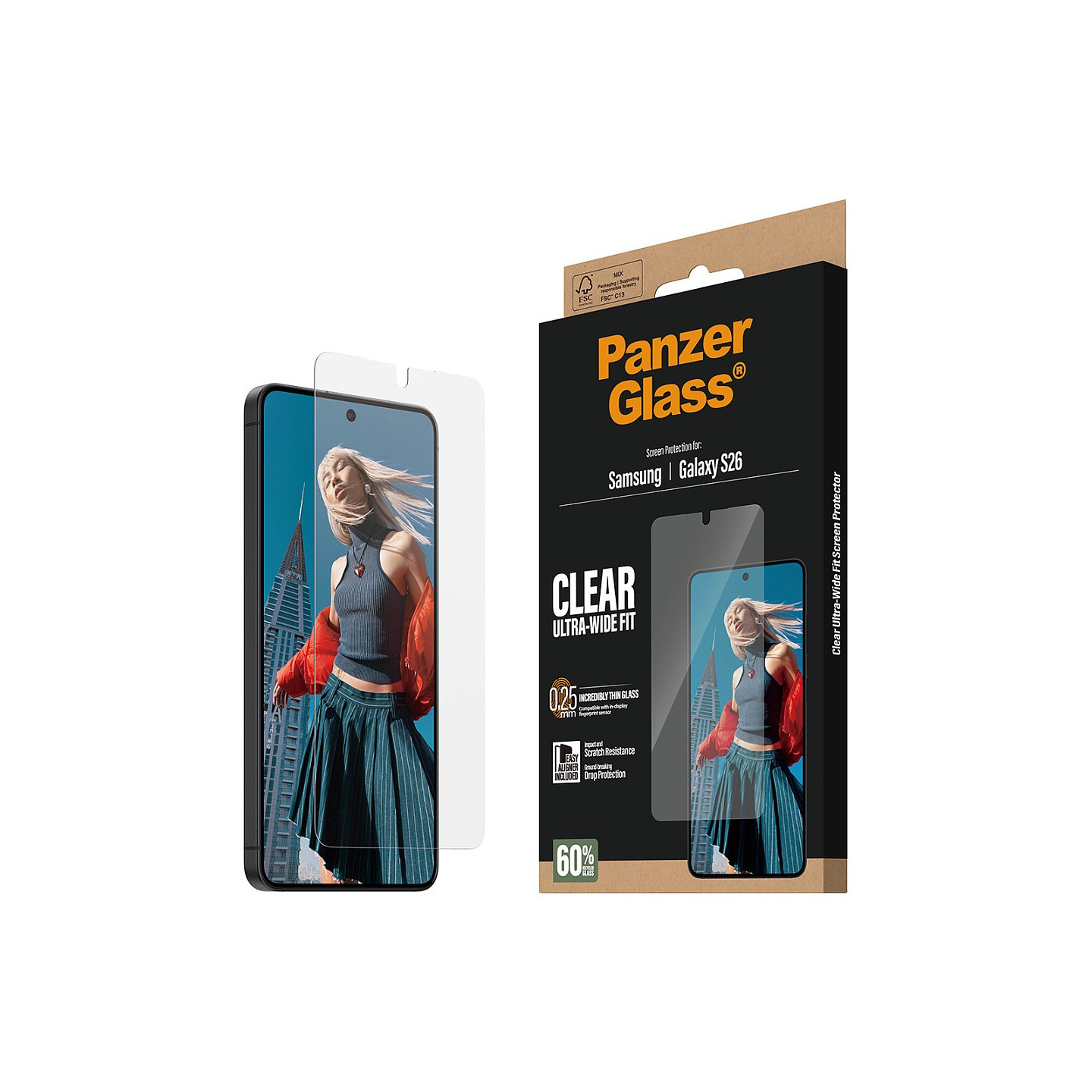 PanzerGlass Screen Protector Samsung Galaxy S26 EasyAligner — Buy in Cyprus with Fast Delivery