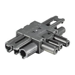 BACHMANN Verteilerblock WIELAND GST18 1xIn 2xOut flach schwarz — Buy in Cyprus with Fast Delivery