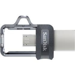 Buy SanDisk Ultra Dual USB 3.2 Gen1 64GB - Black/Silver - USB-A & Micro-USB, 150... in Cyprus, Nicosia, Limassol, Larnaka, Pafos