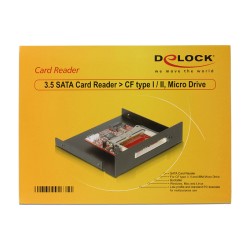 CardReader SATA Delock 8cm (3.5') zu CFI II — Buy in Cyprus with Fast Delivery
