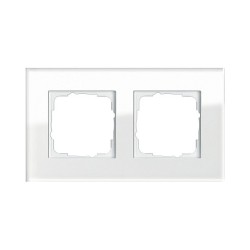 GIRA - Esprit - Rahmen 2-fach Glas weiß — Buy in Cyprus with Fast Delivery
