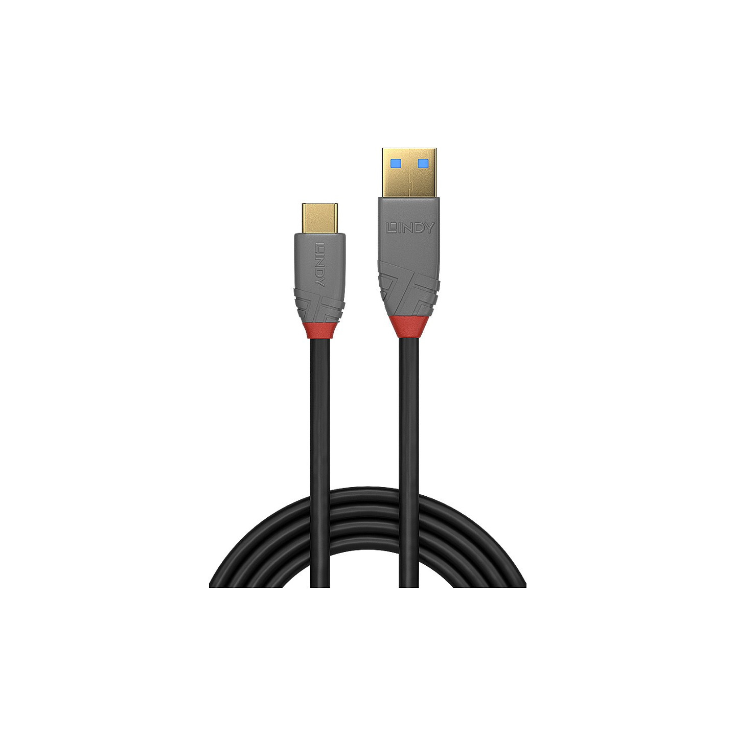 LINDY USB 3.1 Kabel Typ A C 5A PD Anthra Line M M 1.5m — Buy in Cyprus with Fast Delivery