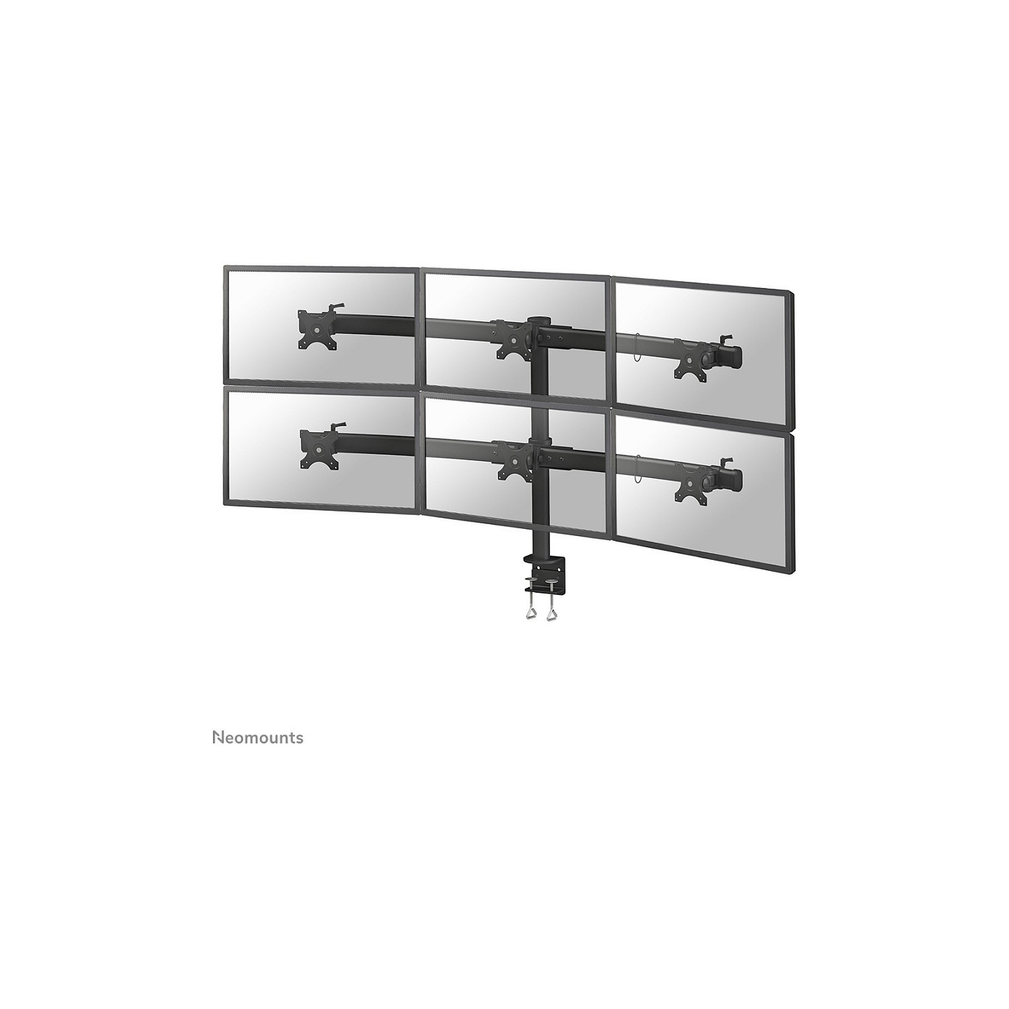 Neomounts Tischhalterung für sechs Flachbildschirme bis 27' (69 cm) 8KG FPMA-D700D6 — Buy in Cyprus with Fast Delivery