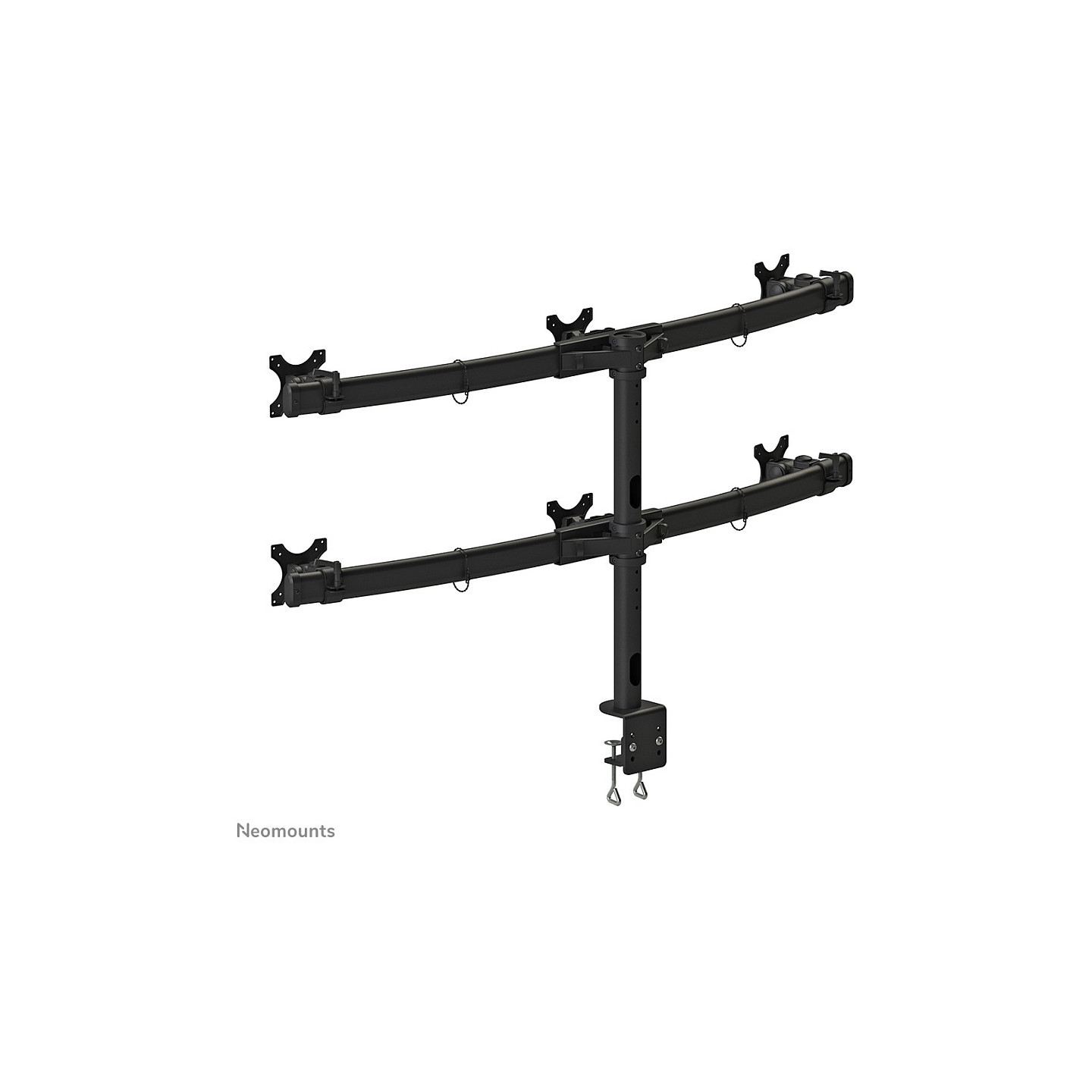 Neomounts Tischhalterung für sechs Flachbildschirme bis 27' (69 cm) 8KG FPMA-D700D6 — Buy in Cyprus with Fast Delivery