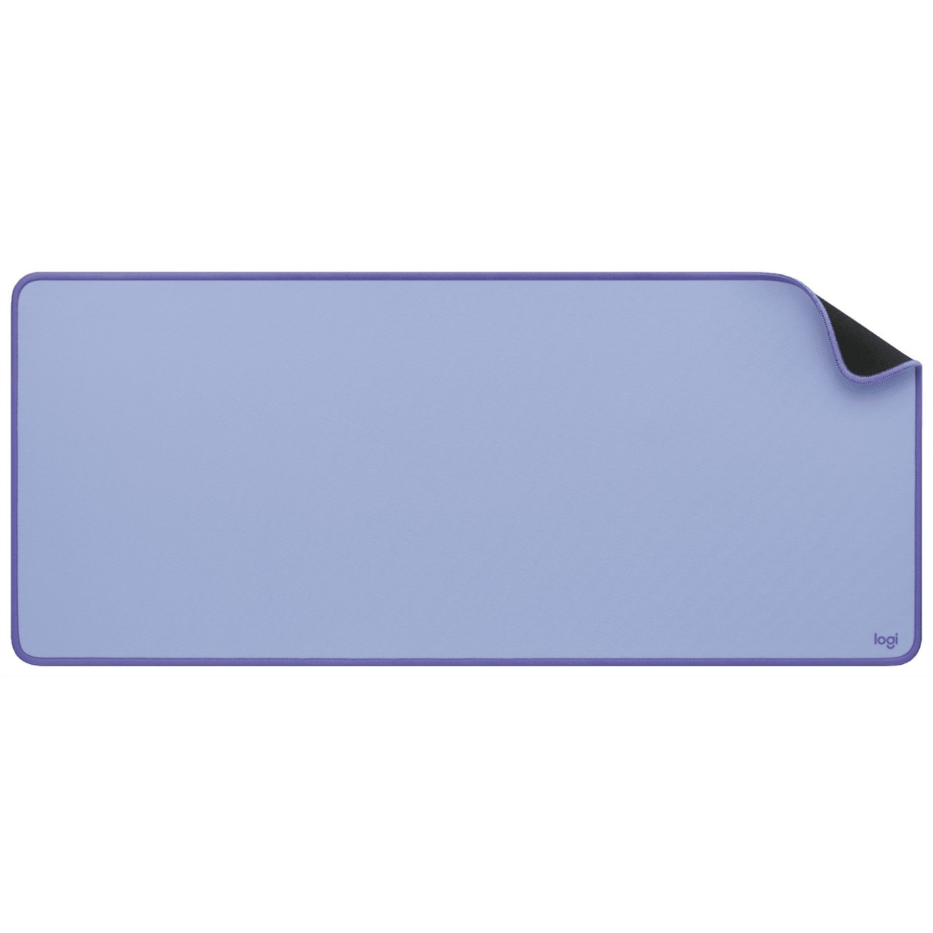 Logitech Desk Mat Studio Series - Lilac - Monochrome Nylon/Polyester Surface, Non-slip Rubber Base