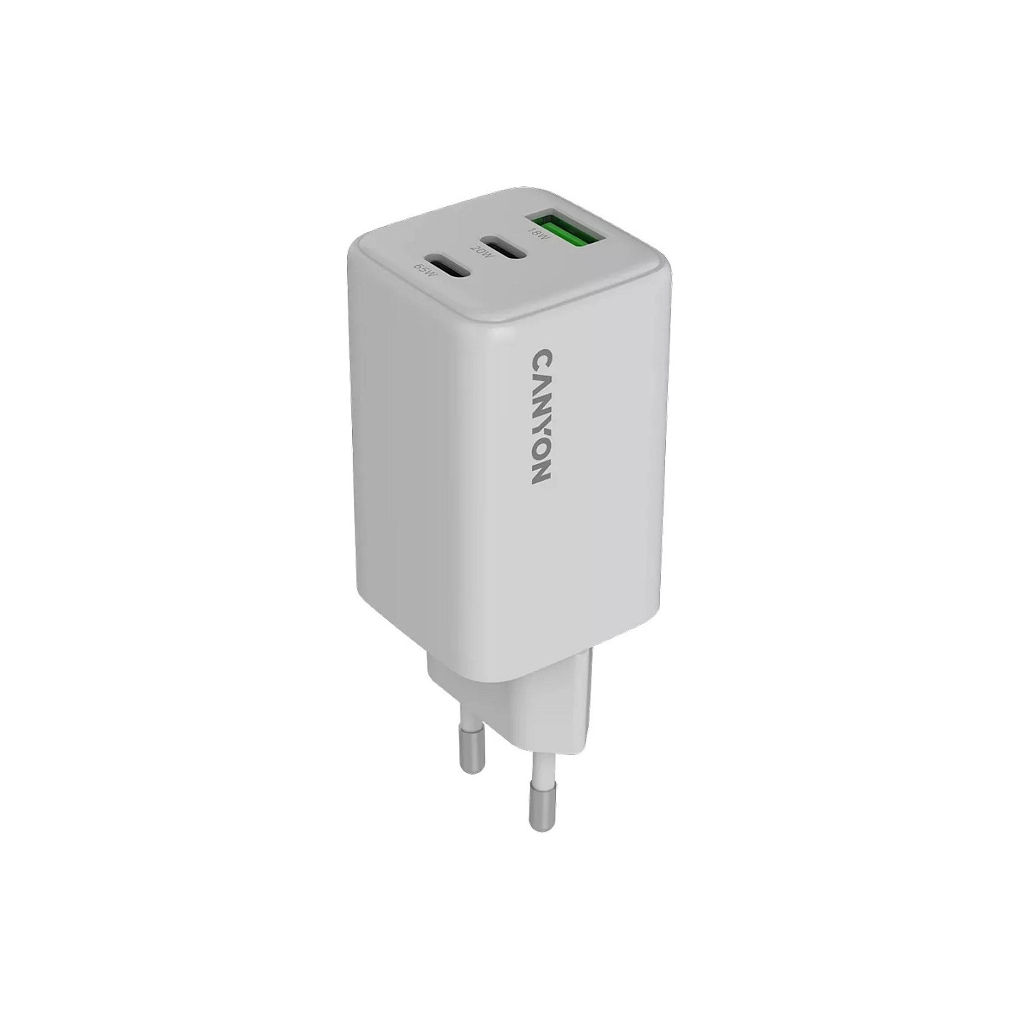 Canyon Charger CU65ACC GaN 65W 2xPD 1xQC EU white — Buy in Cyprus with Fast Delivery