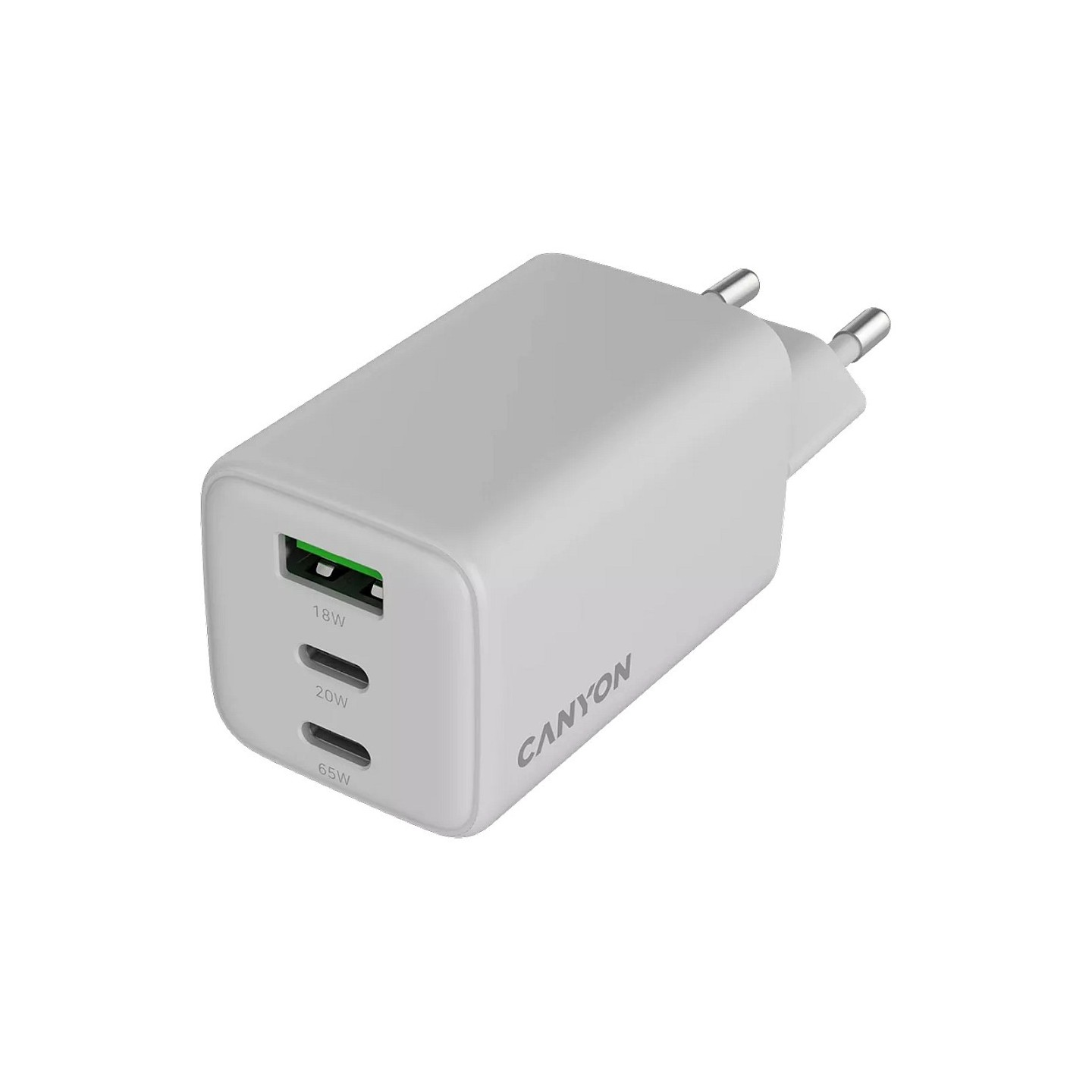 Canyon Charger CU65ACC GaN 65W 2xPD 1xQC EU white — Buy in Cyprus with Fast Delivery