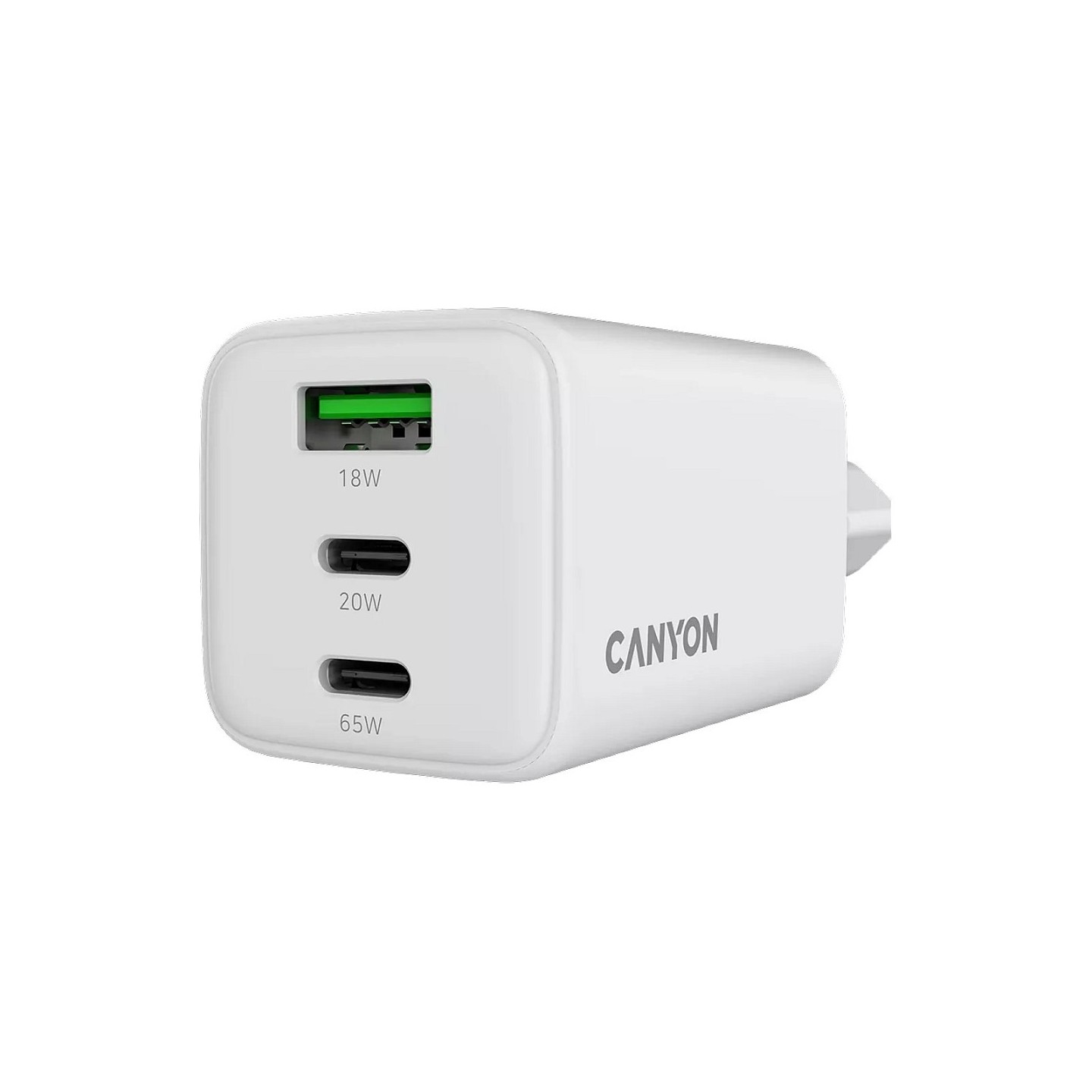 Canyon Charger CU65ACC GaN 65W 2xPD 1xQC EU white — Buy in Cyprus with Fast Delivery