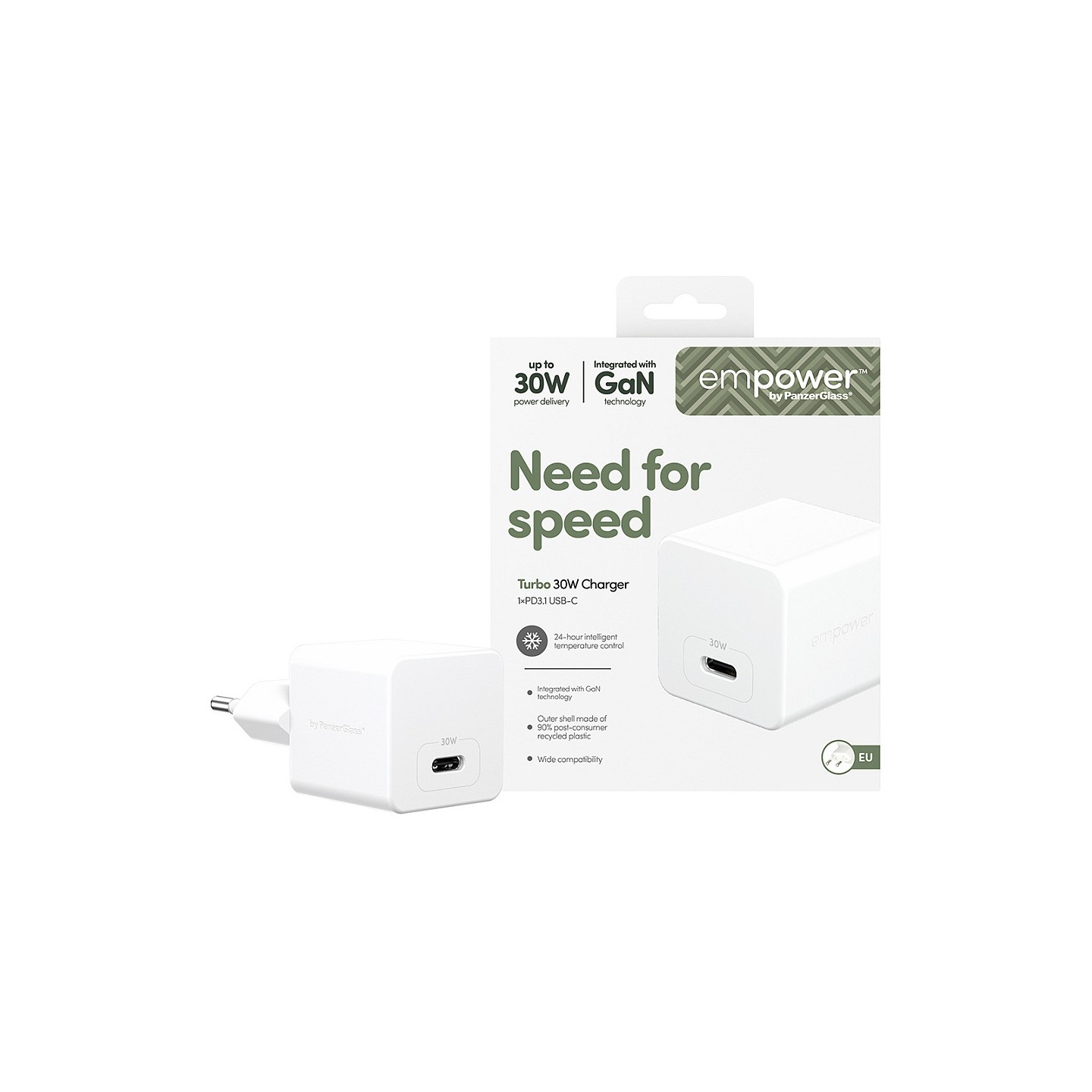 Panzerglass TURBO 30W CHARGER SINGLE — Buy in Cyprus with Fast Delivery