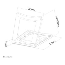Neomounts NSLS075BLACK Tischständer für Notebook und Tablets 5KG — Buy in Cyprus with Fast Delivery