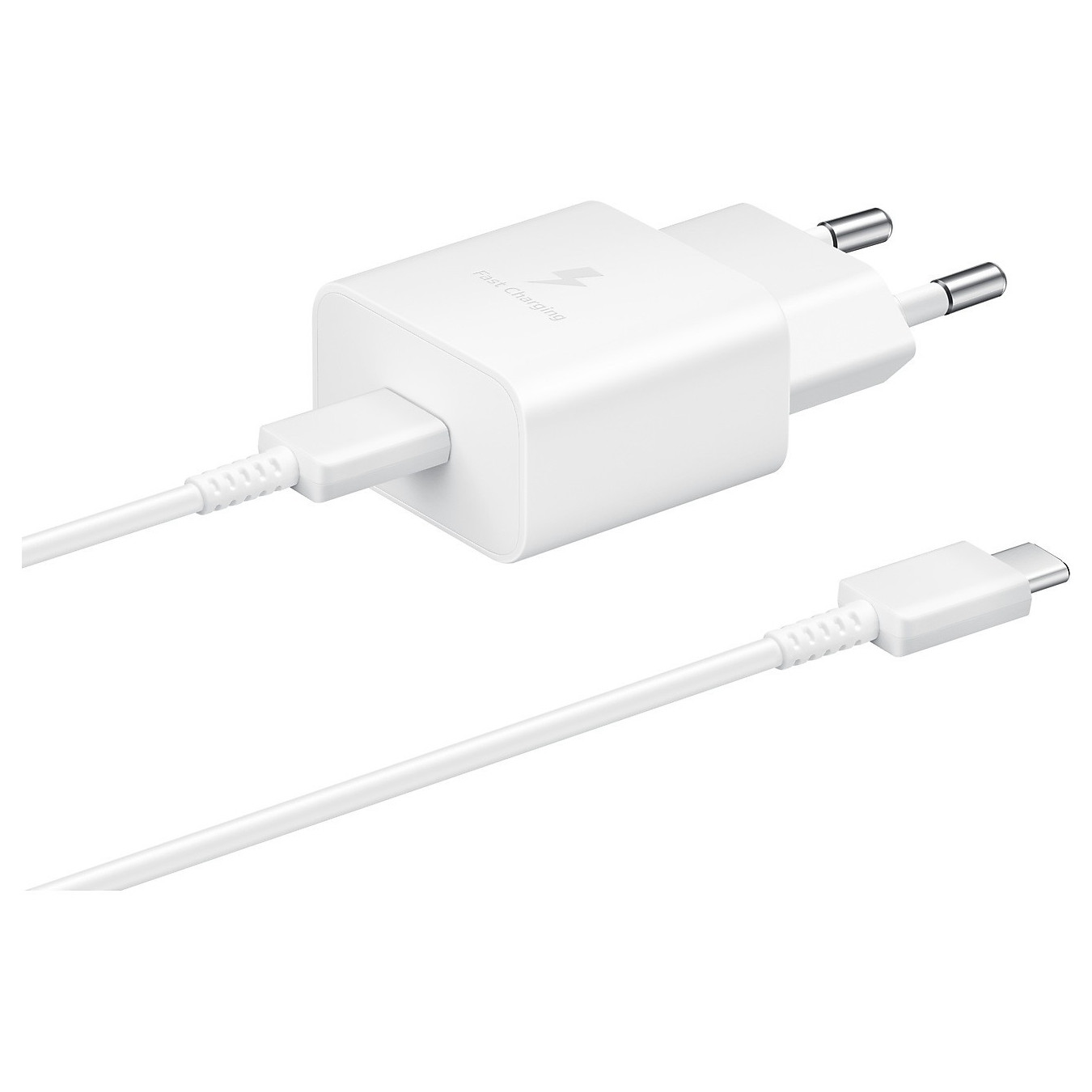 Samsung 15W Fast USB-C Wall Charger - EP-T1510XWEGEU - White, 1m USB-C Cable — Buy in Cyprus with Fast Delivery
