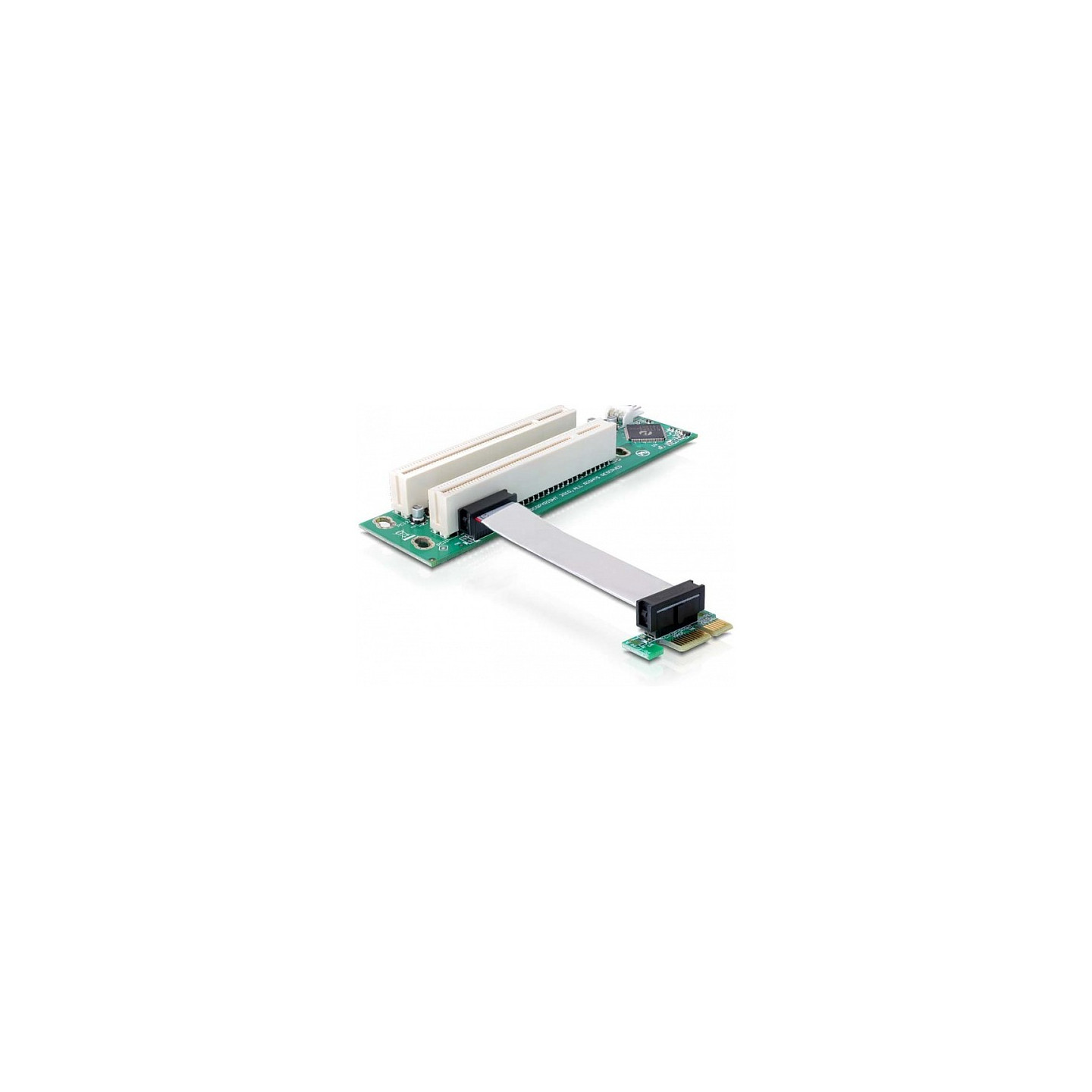 Delock Riser Karte PCI Express x1 to 2 x PCI mit flexiblem Kabel 9 cm links gerichtet — Buy in Cyprus with Fast Delivery