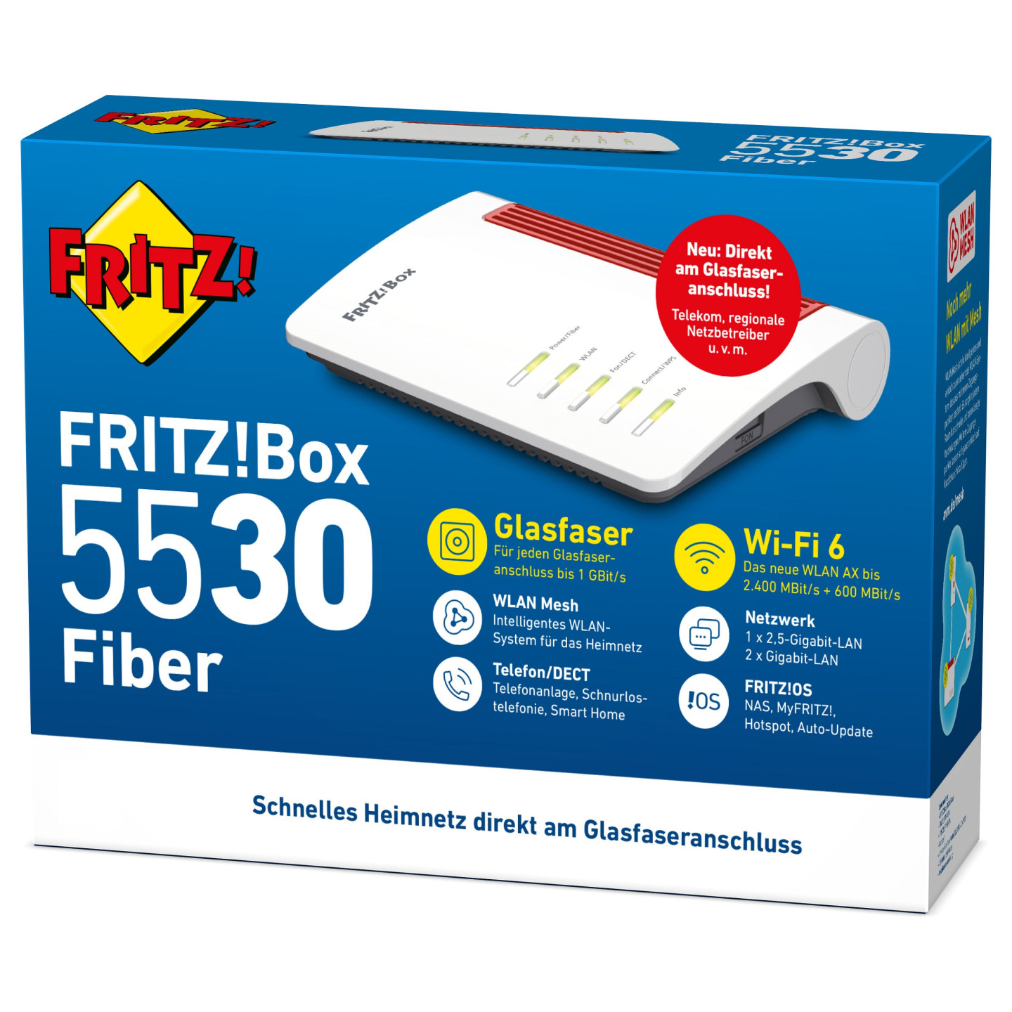 AVM Fritz! Box 5530 Fiber WLAN Router VoIP - Router - Wifi-6 — Buy in Cyprus with Fast Delivery
