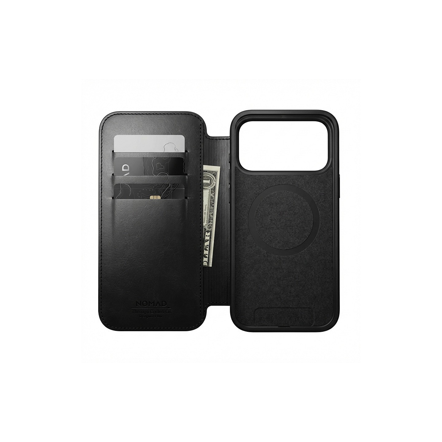 Nomad Modern Leather Folio iPhone 17 Pro Black Horween — Buy in Cyprus with Fast Delivery