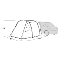 Easy Camp Tunnel-Busvorzelt Eidfjord (grau. Modell 2025) — Buy in Cyprus with Fast Delivery
