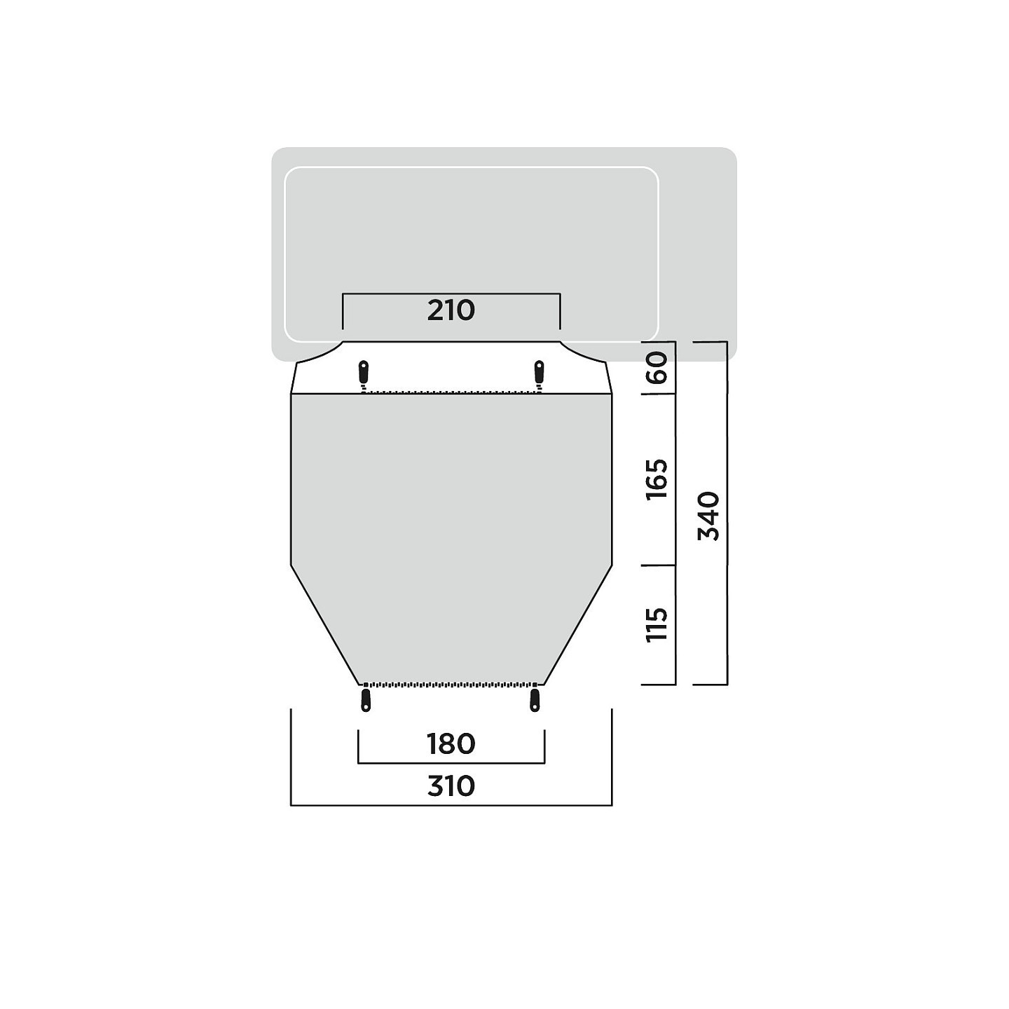 Easy Camp Tunnel-Busvorzelt Eidfjord (grau. Modell 2025) — Buy in Cyprus with Fast Delivery