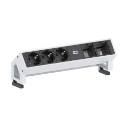 BACHMANN DESK2 3x Schutzkontakt 2x ABD GST18 weiss — Buy in Cyprus with Fast Delivery