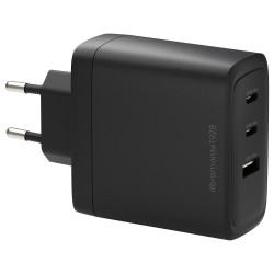 dbramante1928 re-charge - Netzteil - 100 Watt - 3 Ausgabeanschlussstellen (2 x USB-C. USB) - Schwarz