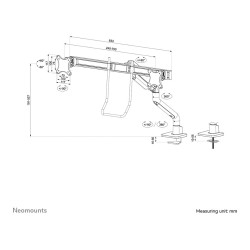 Neomounts Full-Motion-Tischhalterung für 17-27' Bildschirme 16KG DS75S-950BL2 Black — Buy in Cyprus with Fast Delivery