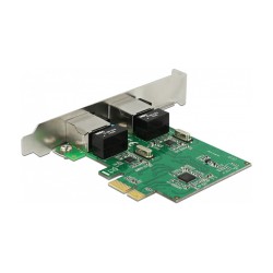 PCI Express x1 Netzwerkkarte Gigabit LAN 2 x RJ45 RTL8111 — Buy in Cyprus with Fast Delivery