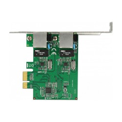PCI Express x1 Netzwerkkarte Gigabit LAN 2 x RJ45 RTL8111 — Buy in Cyprus with Fast Delivery