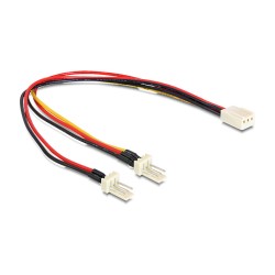Intern Delock Lüfter Y Kabel 3 Pin Buchse to 2 x Molex 3 Pin Stecker 22cm — Buy in Cyprus with Fast Delivery