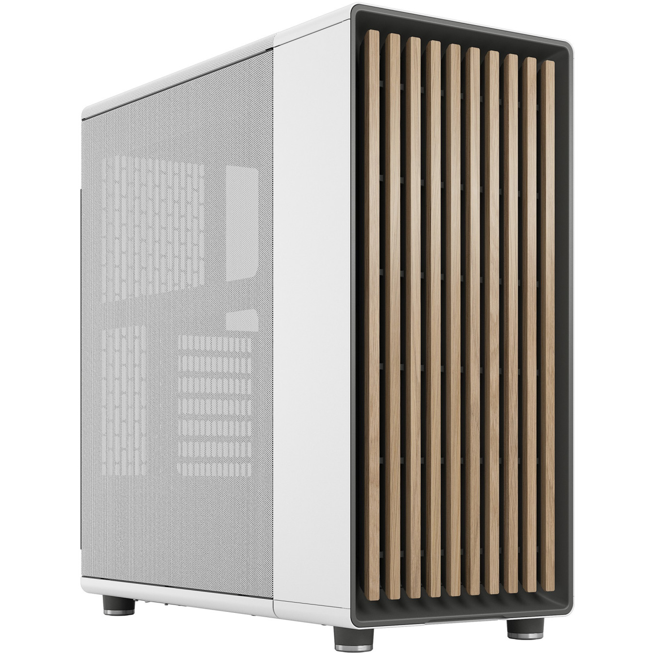 Fractal Design North Chalk White Mid-Tower PC Case – Mesh, 355mm GPU | Armenius Store